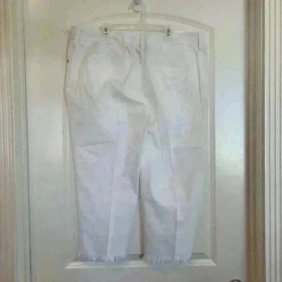 Zac & Rachel White Cotton/Poly/Spandex Raw Hem Jeans NEW - Picture 8 of 10
